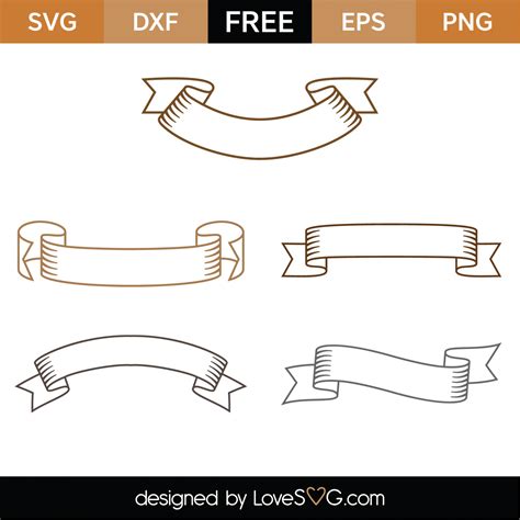 Free Banners SVG Cut Files | Lovesvg.com