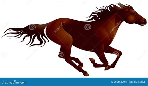 Mustang horse running stock vector. Image of horse, vector - 26615330