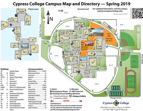 Campus Map & Directions – Cypress College