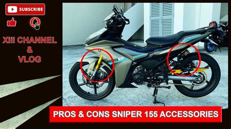 YAMAHA SNIPER 155R 2021 accessories REVIEW , PROS AND CONS. - YouTube