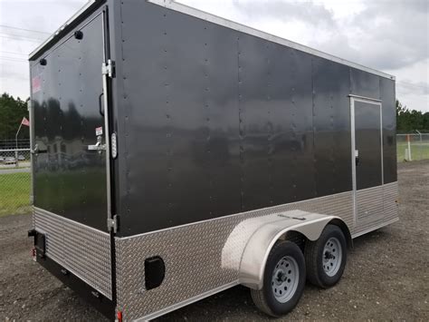 7x16 Gray Enclosed Trailer-Choose Your Color (ad 725) - USA Cargo Trailer