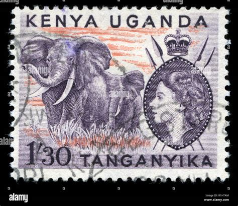 Postage stamps from British East Africa (Kenya, Uganda, Tanganika) in ...