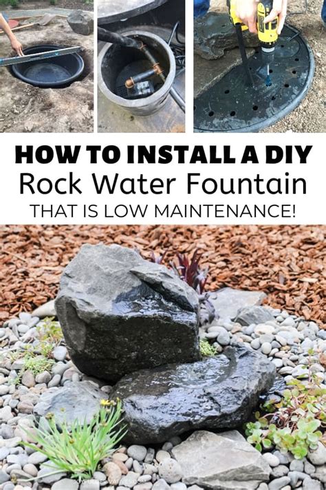 How to Install a DIY Rock Water Fountain - Joyful Derivatives