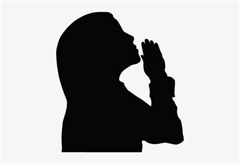 Girl Praying Silhouette Clipart - Women Praying Clip Art - 436x479 PNG ...