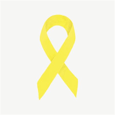 Yellow ribbon, cancer awareness illustration | Free PSD - rawpixel