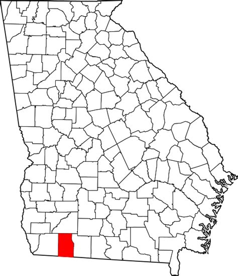 Image: Map of Georgia highlighting Grady County