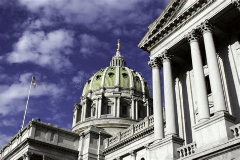 Capitol Building in Harrisburg, PA Stock Photo - Image of dome, state ...