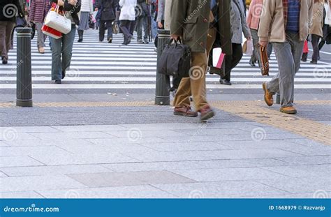 City crowd stock image. Image of street, action, fashion - 1668979