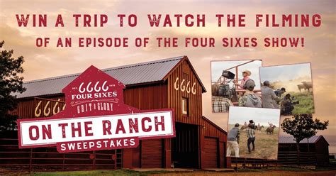 Win 1 of 3 trips to watch the filming of the Four Sixes TV show and a 2 ...