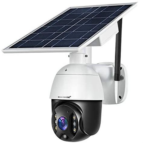 Outdoor Security Camera,Solar Powered Battery WiFi Camera Wirefree ...