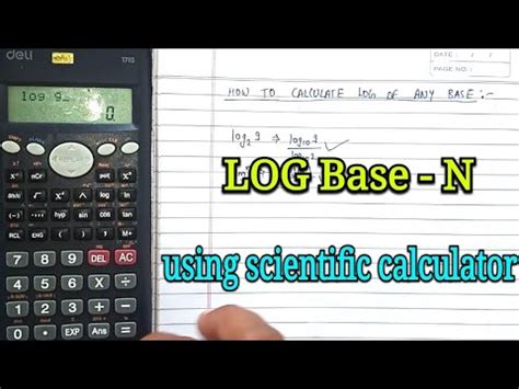 How to calculate LOG Base 2 By Using SCIENTIFIC CALCULATOR | scientific ...