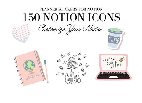 Notion Icons Notion Covers Notion Customization Notion - Etsy