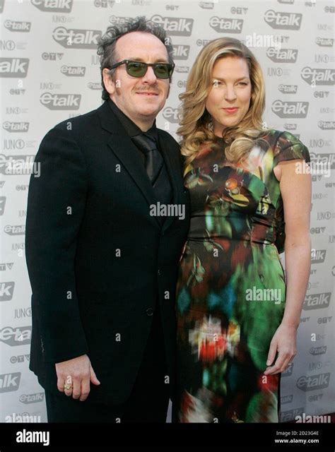 Jazz singer Diana Krall and her husband Elvis Costello arrive on the ...