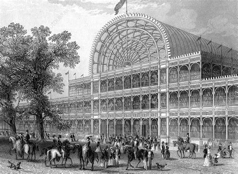 Crystal Palace, London, built for the Great Exhibition, 1851 - Stock ...