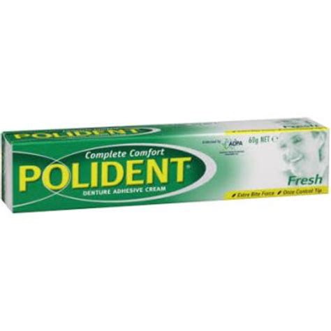 Polident Denture Adhesive Cream Fresh 60g