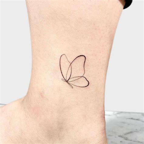 Simple Butterfly Tattoo Ideas in 2022 | Simple butterfly tattoo ...