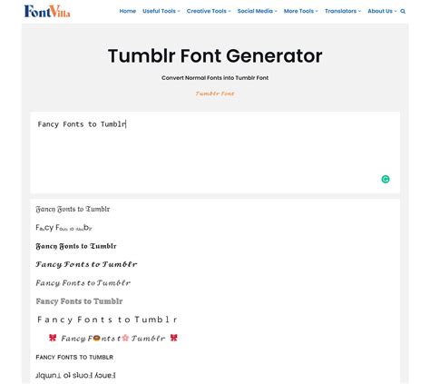 Tumblr Font Generator [𝓒𝓸𝓹𝔂 & 𝓟𝓪𝓼𝓽𝓮] Free | FontVilla.com