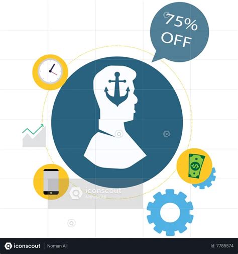 Best Psychology anchoring effect Illustration download in PNG & Vector format