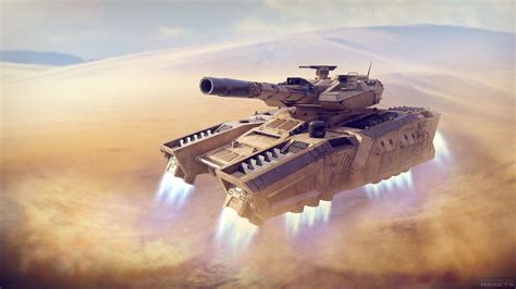 Tempest Hover Tank 3D model | CGTrader