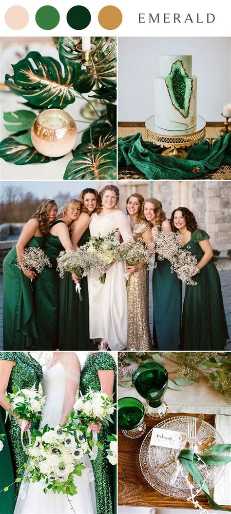 ️ 16 Dark Green & Emerald Wedding Color Palette Ideas 2024 | Colors for Wedding