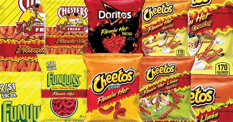 Frito-Lay Flamin' Hot Mix Cheetos Cheese Snacks, Funyuns + More, 40 Ct ...