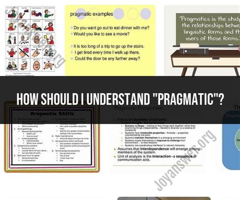 Understanding "Pragmatic": Meaning and Usage - JoyAnswer.org