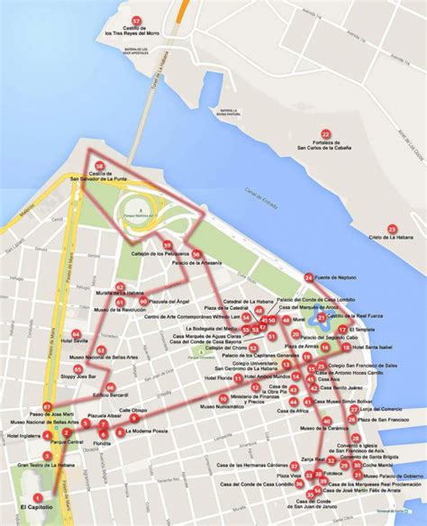 Havana City Map Printable | Printable Maps