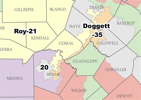 Texas Congressional District Map 2020