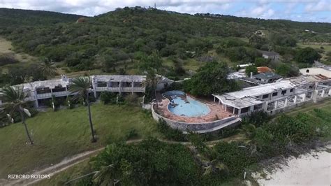 Abandoned Half Moon Bay Hotel - Antigua - Aerial View - YouTube