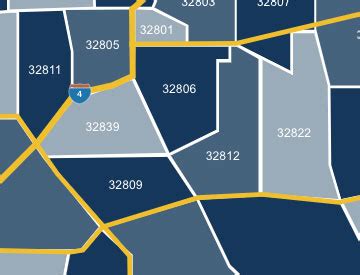 Zip Code Map Of Orlando