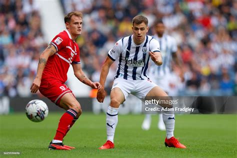 Jayson Molumby of West Bromwich Albion challenges Lukas Engel of ...