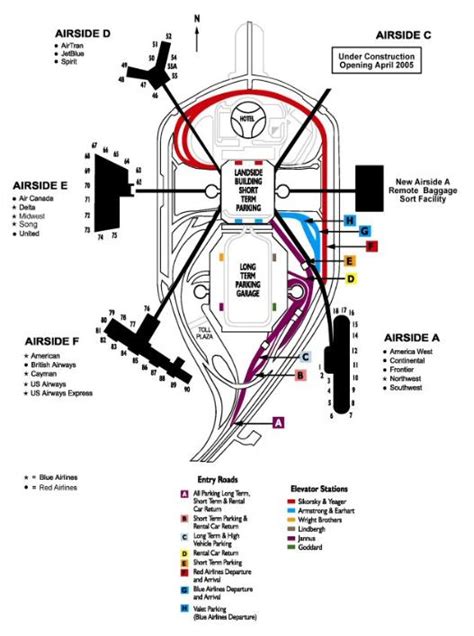 Tampa International Airport Map - ampa Florida 33607 USA • mappery