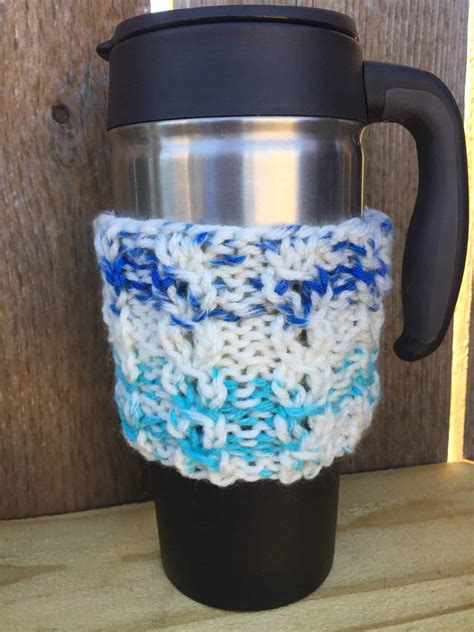 Easy Knit Coffee Cup Sleeves — Frugal Knitting Haus