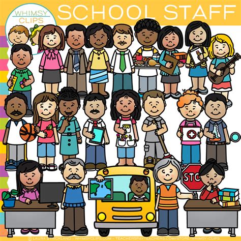 School Staff Clip Art | School staff, Clip art, School