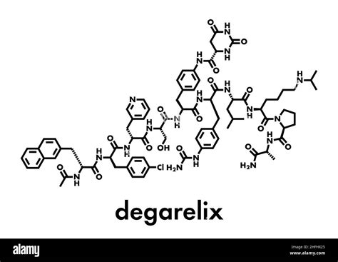 Degarelix prostate cancer drug molecule. Skeletal formula Stock Vector Image & Art - Alamy