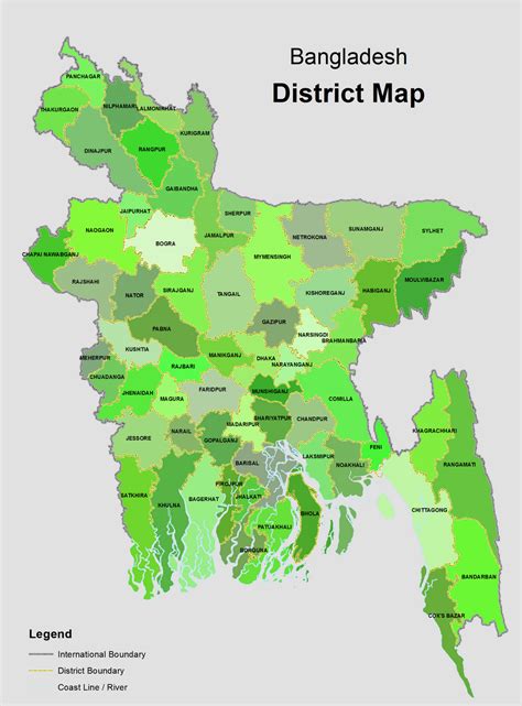 Bangladesh Maps District Zila Upazila Thana Map of Bangladesh: 2012-09 ...