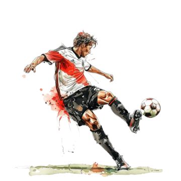 Cute Soccer Ball Clipart Vector, Soccer Ball In Red And White 3d Transparent Background ...