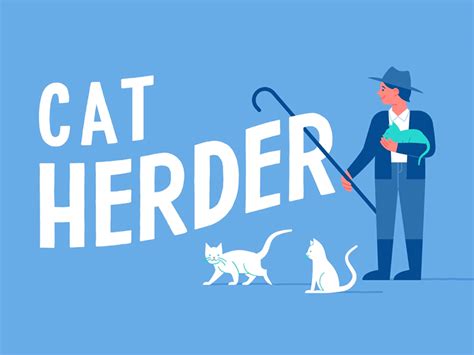 Cat Herder [GIF] by Gusto Design on Dribbble