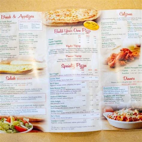 Online Menu of Raymond's Pizza, Liberty Township, OH