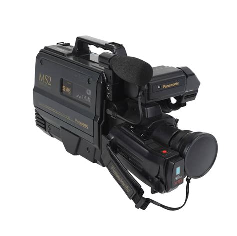 Period 1980s Panasonic MS2 VHS Camcorder With Tilting Eyepiece | Electro Props Hire