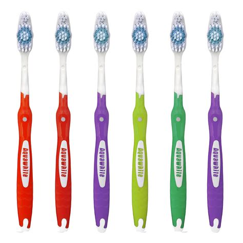 aquawhite Twin guard,medium bristles Toothbrush AN-016 (pack of 6): Buy aquawhite Twin guard ...