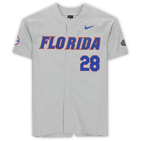 Florida Gators Team-Issued #28 Gray Jersey from the 2018-19 NCAA ...