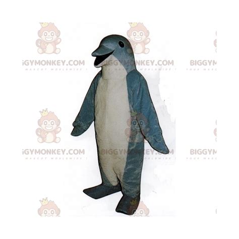 Little Dolphin BIGGYMONKEY™ Mascot Costume - Sizes L (175-180CM)