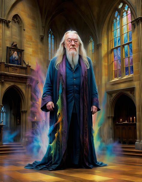 Michael Gambon as Dumbledore (R.I.P.) by Zymastorik on DeviantArt