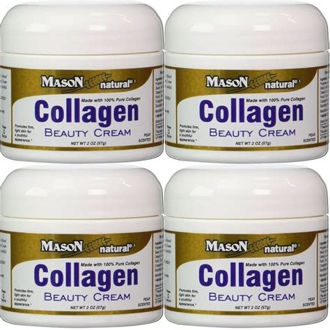 4 x Pure Collagen Cream Moisturizing Hydrolyzed Reduce Fine Lines Wrinkles Skin #MasonVitamins ...