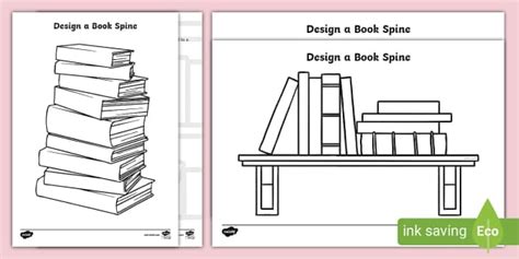 Book Spines Design Activity (l'enseignant a fait) - Twinkl