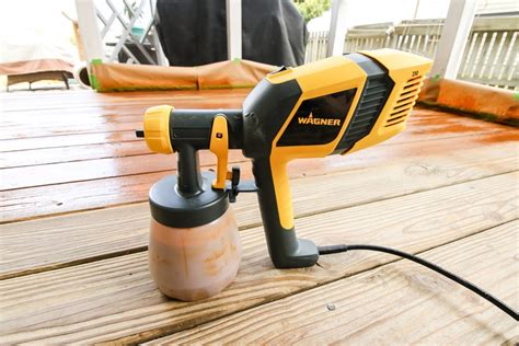 How to re-stain a deck with a sprayer