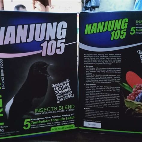 Jual Nanjung 105 Voer Pelet Ebod Jaya Pakan Burung Juara Murai Kacer Kicaua Di Seller Chiko Shop ...