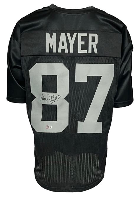 Las Vegas Raiders Michael Mayer Autographed Pro Style Black Jersey BAS Authenticated - Tennzone ...