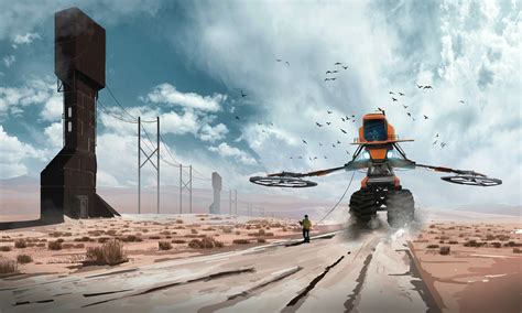 Scifi matte painting - Farming Unit on Behance